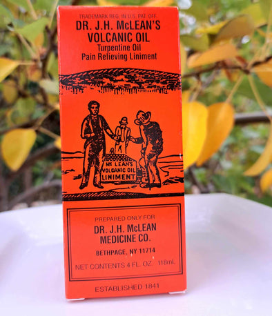 J.H. McLean's Volcanic Oil Pain Relieving Liniment , 4 Ounces