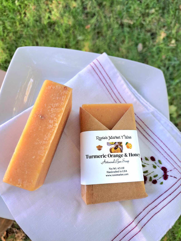 Tumeric Orange & Honey Handcrafted Bar Soap